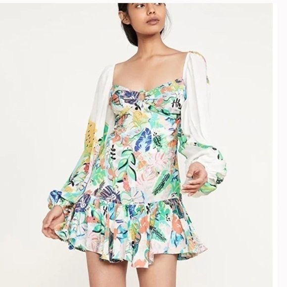 ROCOCO SAND Quinn Dress Short Tropical Mini Dress NWT - Picture 7 of 8